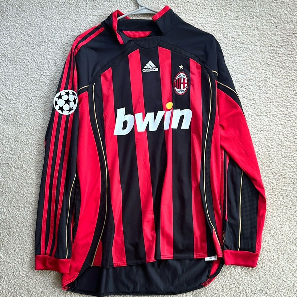 AC Milan KAKA long sleeve replica jersey size Large
